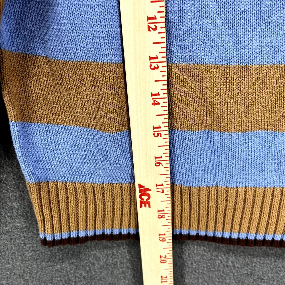 Hartstrings Sweater Toddler 7 Brown Blue Knit Top crewneck football ball - Picture 11 of 12